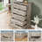 Farmhouse 6-Drawer Dresser, 49" Tall Wood Chest with Deep Drawers & Metal Handles, White Rustic TV Stand & Storage for Bedroom, Living Room-1209625418