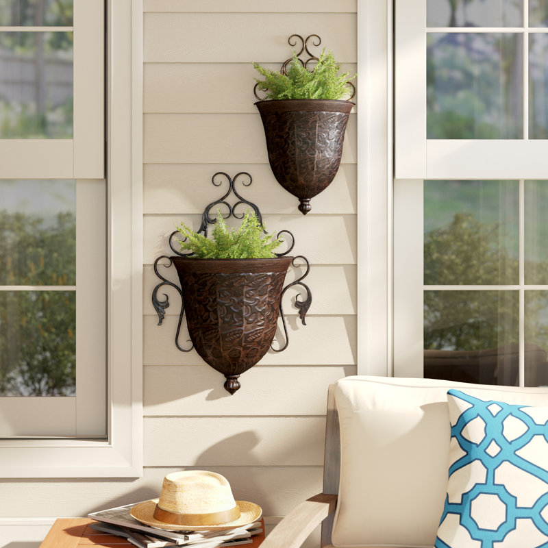 Bayla Metal Alloy Wall Planter
