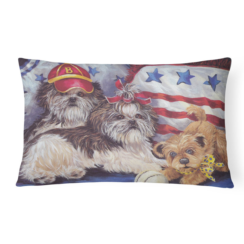  Housse et insert de coussin d'extérieur pour l'extérieur, Shih Tzu chéris américains