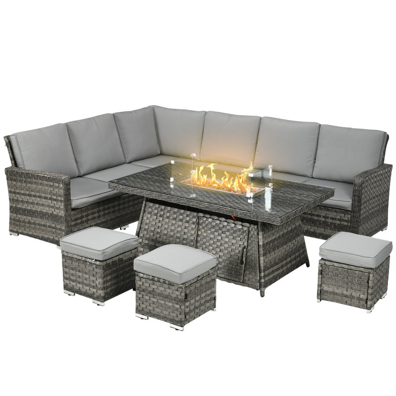 Kuelper 8 - Person Seating Group with Cushions
