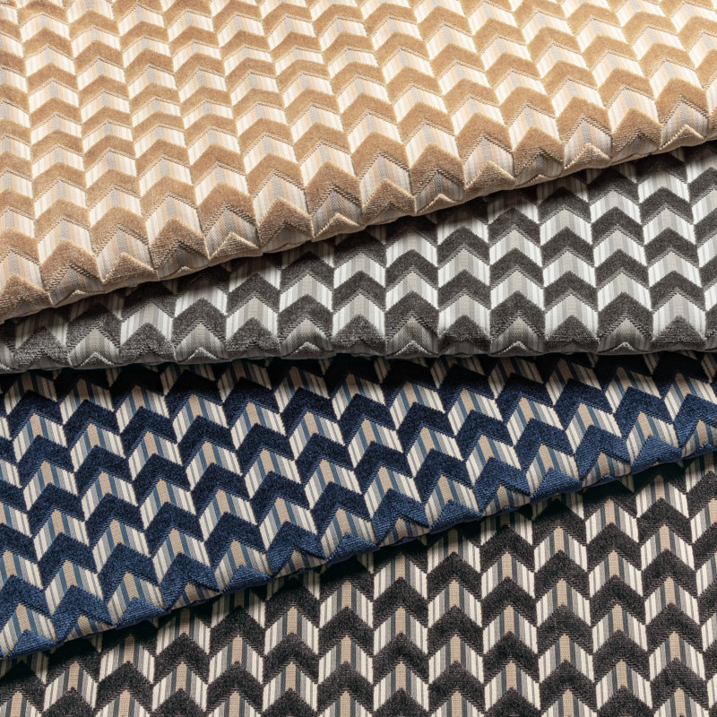 Breckenridge Bailey Velvet Fabric, Gray
