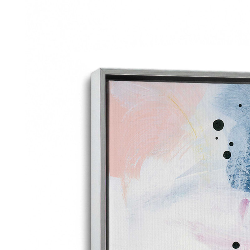 «Graffiti Abstract IV» par Yvette St. Amant, reproduction d'art, H 32 po x l 24 po, Floater Frame, Argent argent