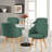 Fegan Swivel Linen Upholstered Back Side Chair-910379908-879140303