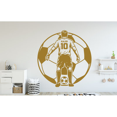 Décalcomanie murale de gardien de but de football, vinyle adhésif de sport, autocollants de football passion, autocollants de tir à la cible, chambre d'enfant