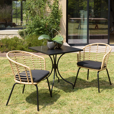 Mabe Outdoor Patio Dining Armchair with Cushion