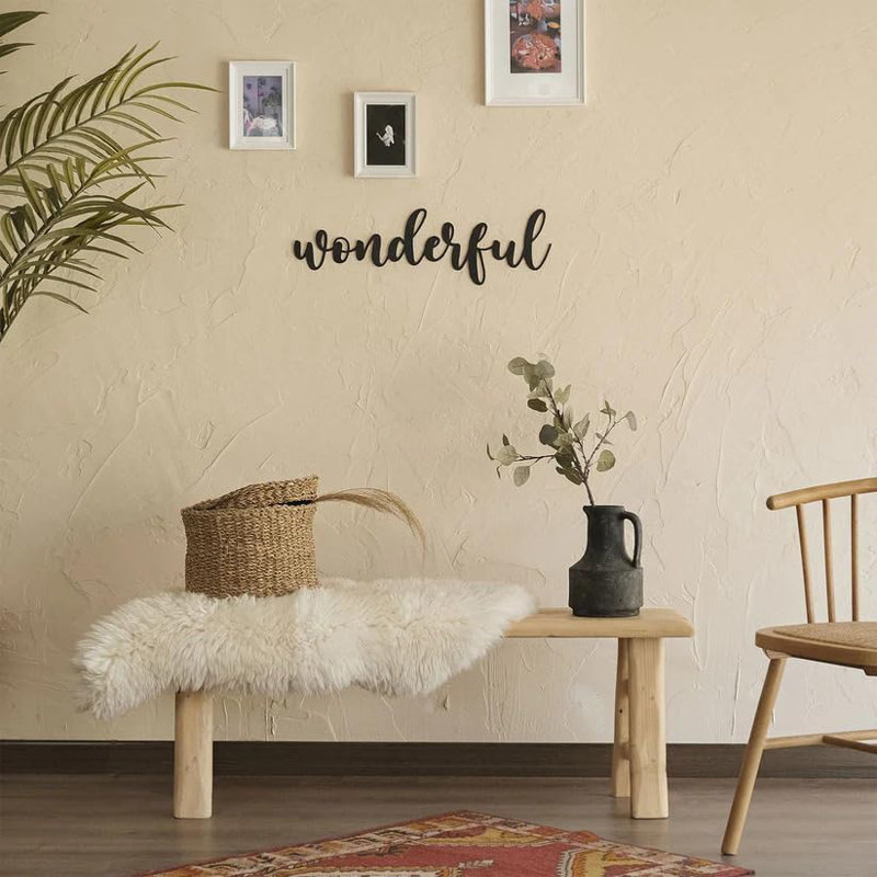 Wonderful Metal Wall Art - Inspirational Quote Home Office Decor