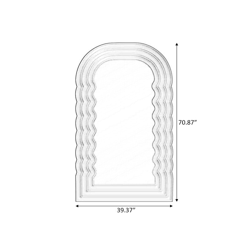 Free Form Manufactured wood Full Length Mirrors, 70.87" H x 39.37" W