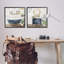 "Chic Bathroom Interior Still Life", ensemble de 2 giclées encadrées par Kim Allen-104597471-104597472