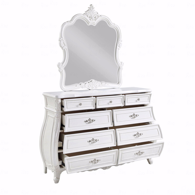 Commode 9 tiroirs, fabrication en bois de style moderne