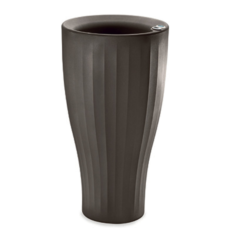 Grand pot à fleurs TruDrop, H 29,53 po x l 16 po x P 16 po, Écorce