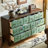 Green Solid + Manufactured Wood Accent Cabinet