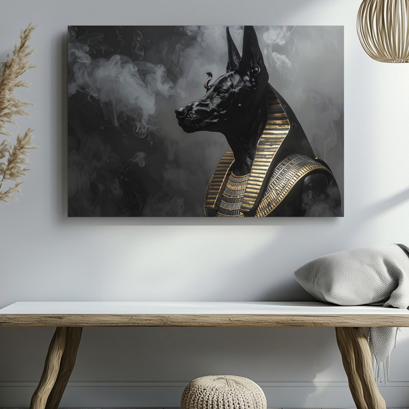 Art mural sur toile, Shadow of Anubis Canvasmystical, H 9 po x l 12 po