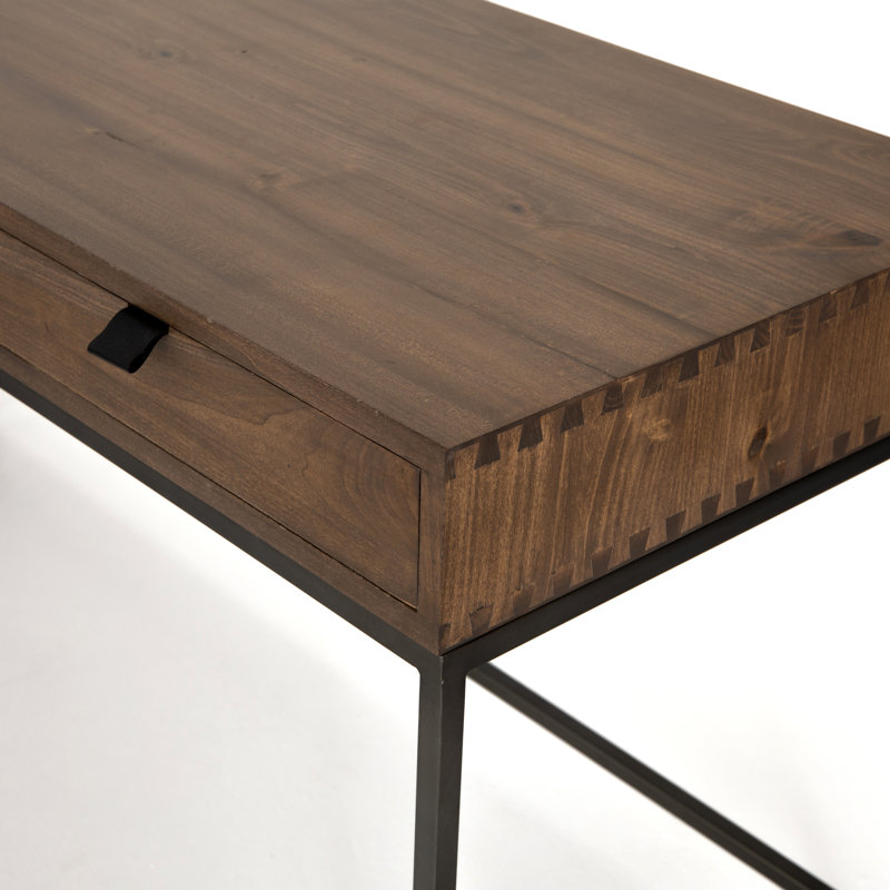 Trey Solid Wood Writing Desk, Auburn Poplar
