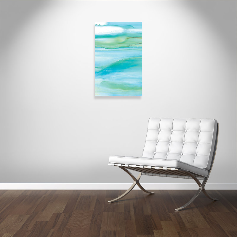 Abstrait côtier I - Peinture, H 36 po x l 24 po x P 1,38 po, Toile tendue