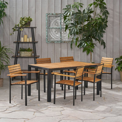 Shepard Outdoor 7 Piece Dining Set
