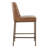 Faux Leather Counter Stool with Diamond Tufted Back and Metal Frame-121889237