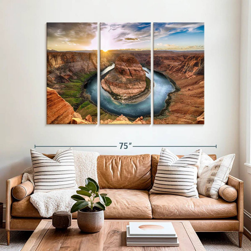 Alvord Horseshoe Bend Sunrise, H 36 po x l 57 po