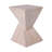 Andree 18.5"H Outdoor Magnesium Oxide Side Table with Sculptural Twist Design-125098459