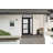 Front Exterior Prehung FiberGlass Door Frosted Glass Manux 8552 Matte Black Side and Top Exterior Window Office Commercial and Residential Doors Entrance Patio Garage-W30+12 x H80+14-Right-hand Inswing-98195800-98195801-98195804