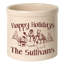 Personalized Snowman Family Ceramic Pot Planter-1497682773-1496907288