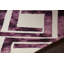 Tapis mauve/blanc touffeté à la main Garon-24387828