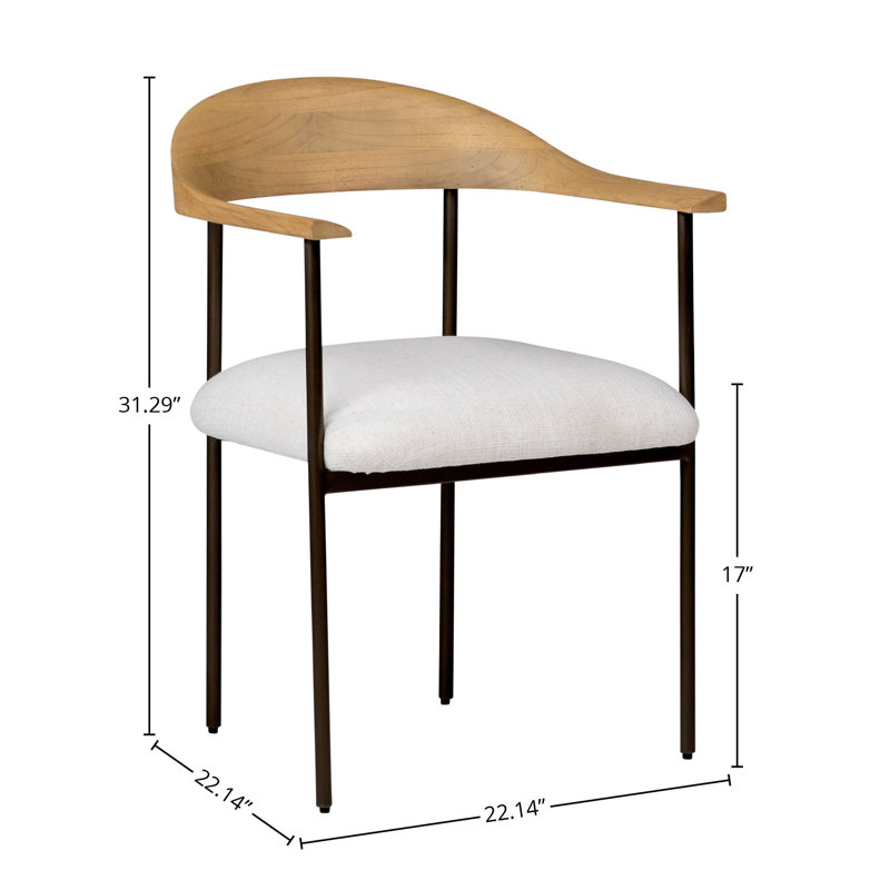 Soledad Polyester Blend Upholstered Dining Chair