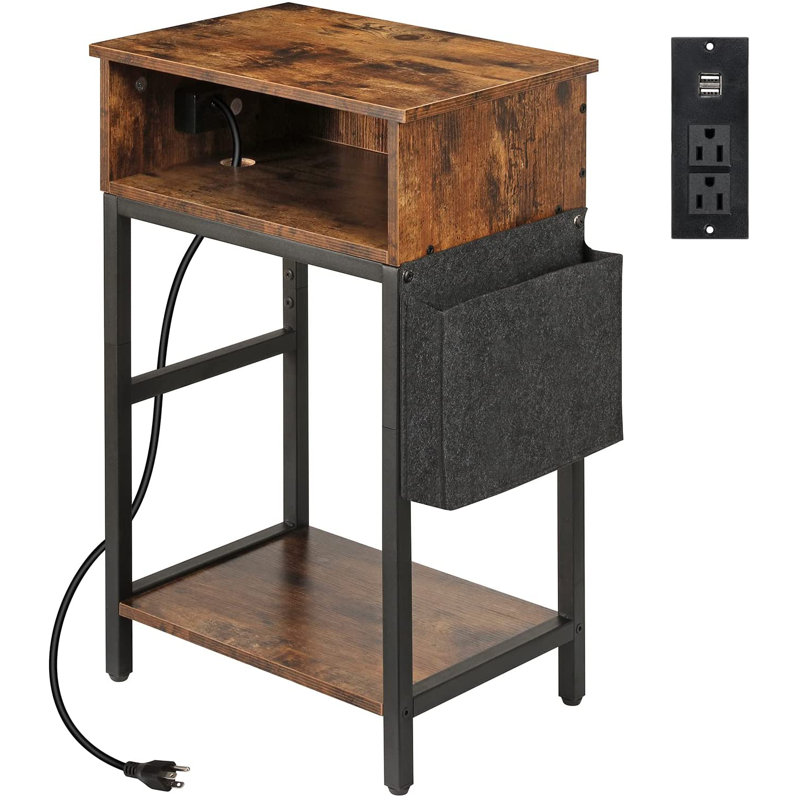 Table de chevet Norberg, Brun rustique