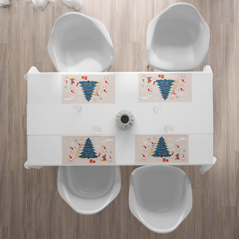 Polyester Abstract Rectangle Placemat
