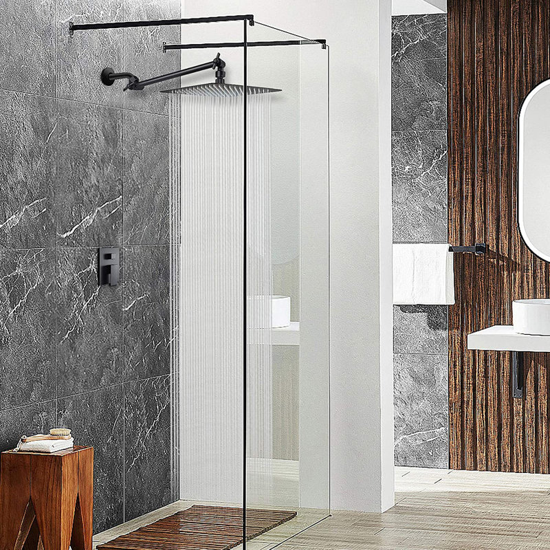 Rain Adjustable Shower Head 2.5 GPM GPM, Matte Black