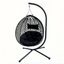 Fauteuil à œufs suspendu pliable avec support et coussin-129892876-129892877
