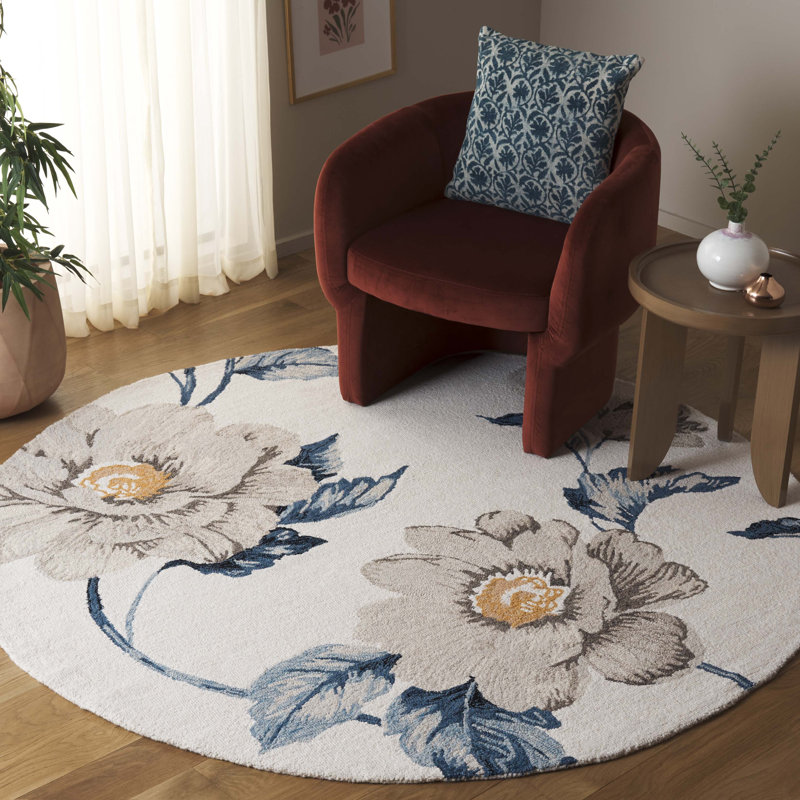Tapis en laine Shymier, Rond 6 pi