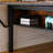 Metal Loft Bed With Rectangular Desk, Led Loft Bed Frame Double Bed With Storage Shelves, Safety Guard And Ladder-1991560116-1995445657
