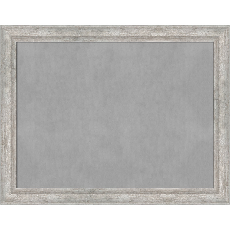 Tableau magnétique angulaire à cadre argenté, H 21 po x l 27 po