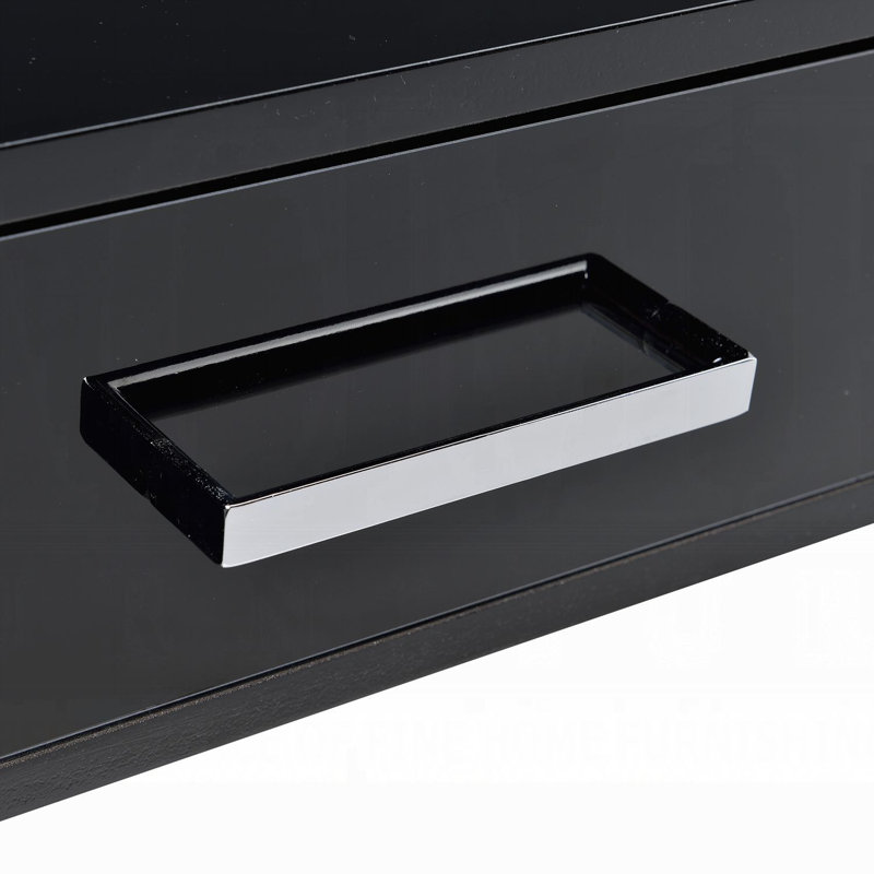 Chrome Newhaven & amp; Bureau d'écriture noir ultrabrillant