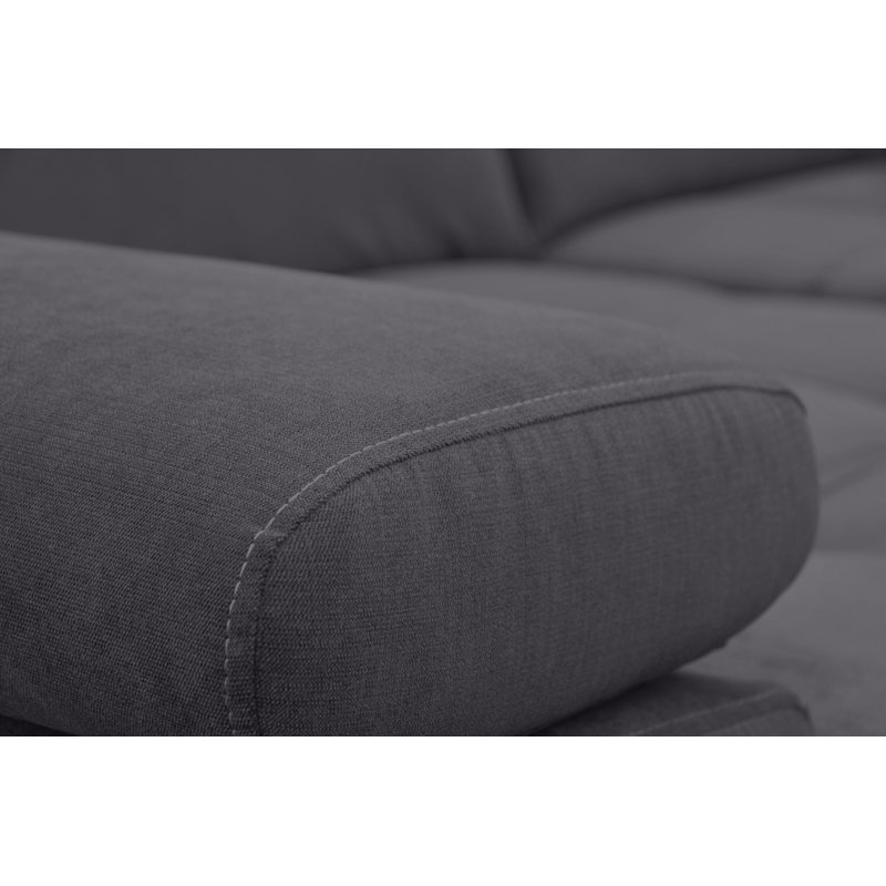 Berrada 5 Seater Corner Sofa, Left Hand Facing, Graphite