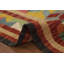 Tapis multicolore à tissage plat kilim 5 x 8