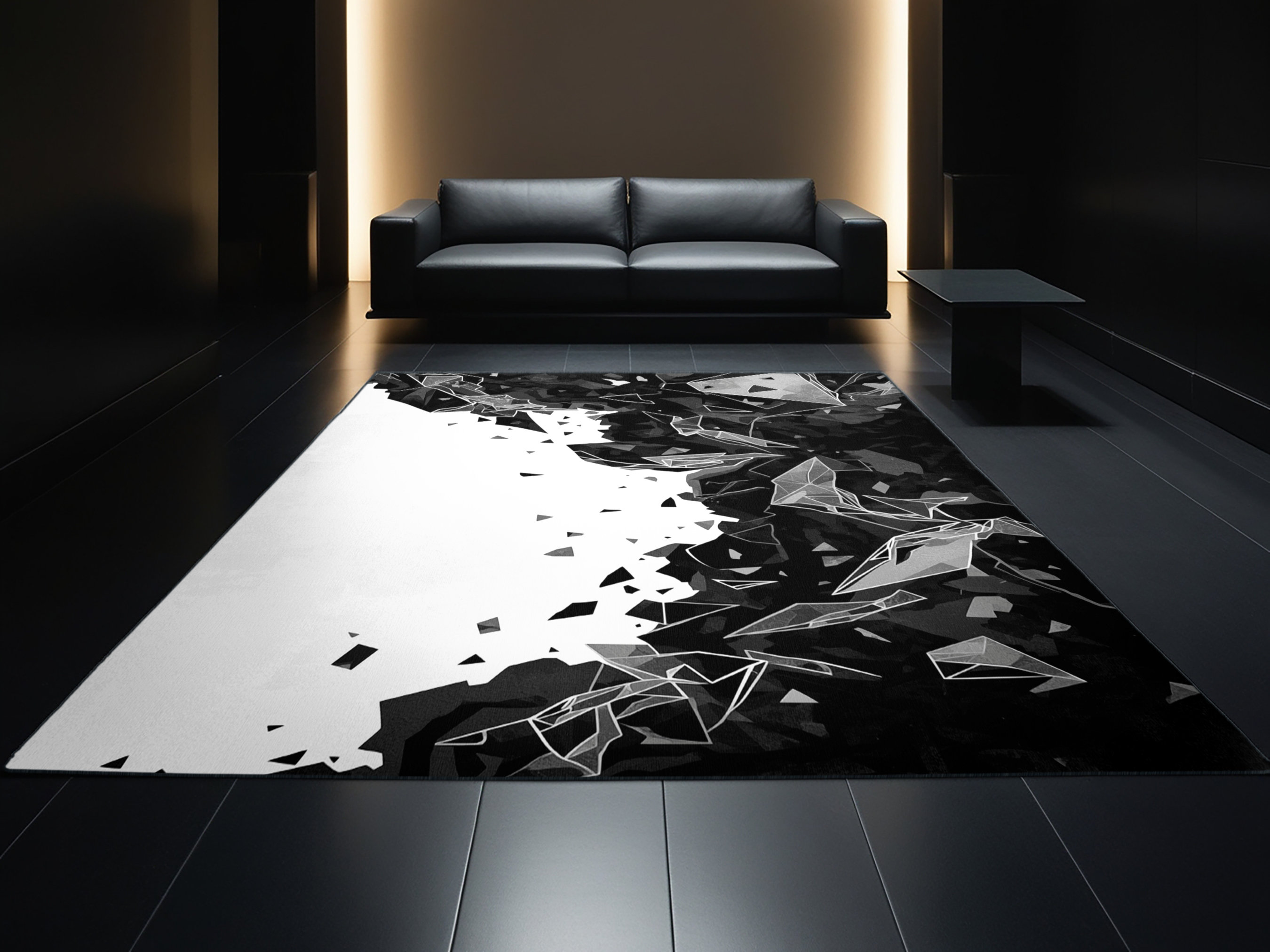 Atomic Fallout Rug Wrought Studio Machine Washable Chaplin Nuclear Fallout Scene Modern ...