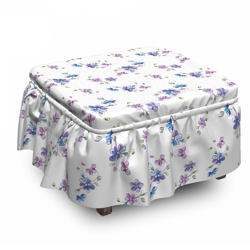 Box Cushion Ottoman Slipcover
