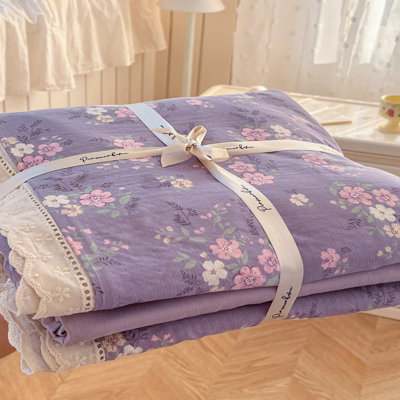Cotton Plaid Quilt Set