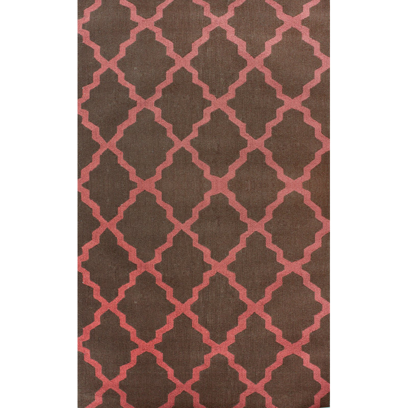 Tapis brun moderne Modern Oneil, Rectangle 3 pi 7,2 po x 5 pi 6 po