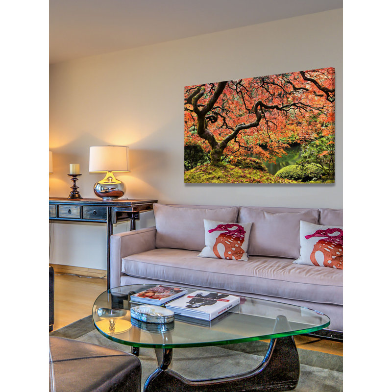 "automne magnificence" par don schwartz, reproduction d’art sur toile tendue, 16 po x 24 po