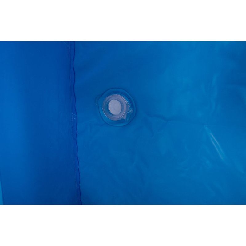 Blue and White Inflatable Rectangular Swimming Pool, 20" H x 69" W x 103" D