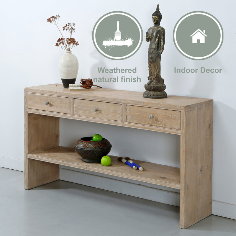 59'' W Solid Wood Console Table