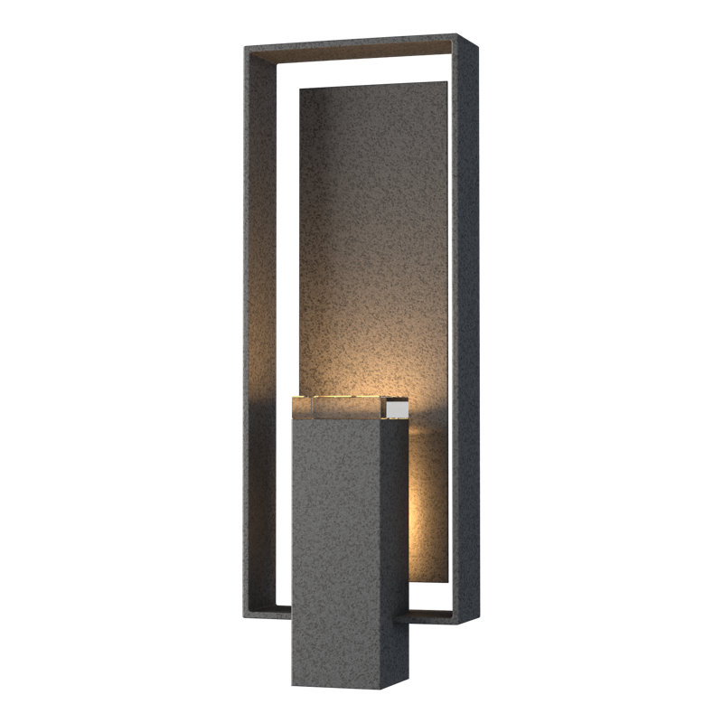 Shadow Box Aluminum Wall Light, Natural Iron, Slate, Yes