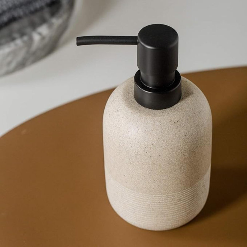 Soap Dispenser White,Hand Soap Lotion Dispenser For Bathroom Countertop,Soap Dispenser For Kitchen Sink., Beige