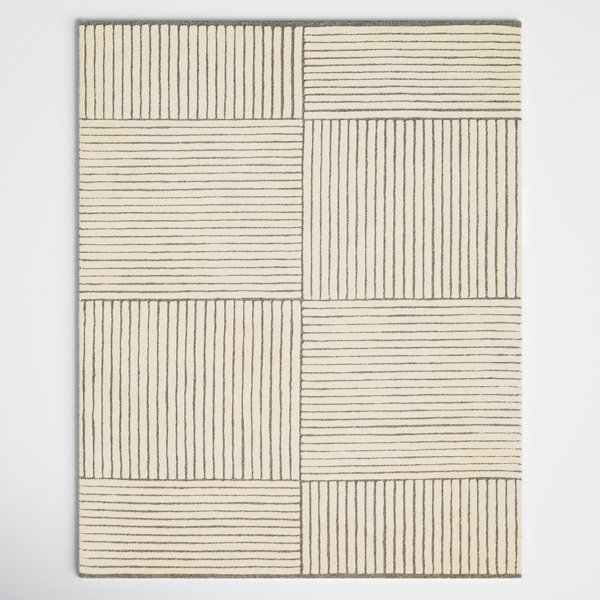 Wade Logan® Hand Tufted Wool Striped Rug & Reviews | Wayfair