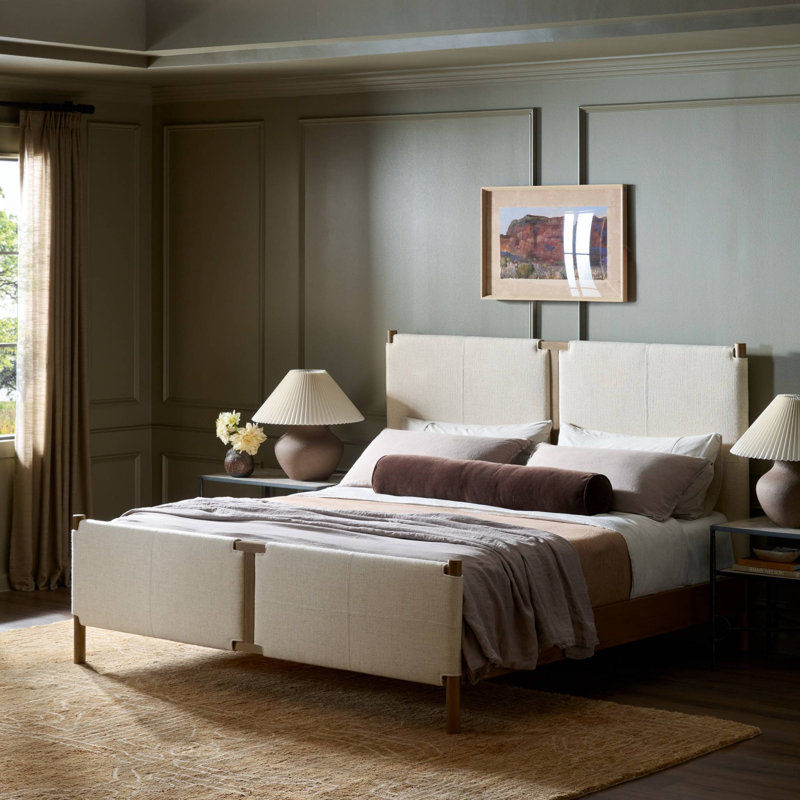 Ferree Bed-Antigo Natural-King, King, Antigo Natural