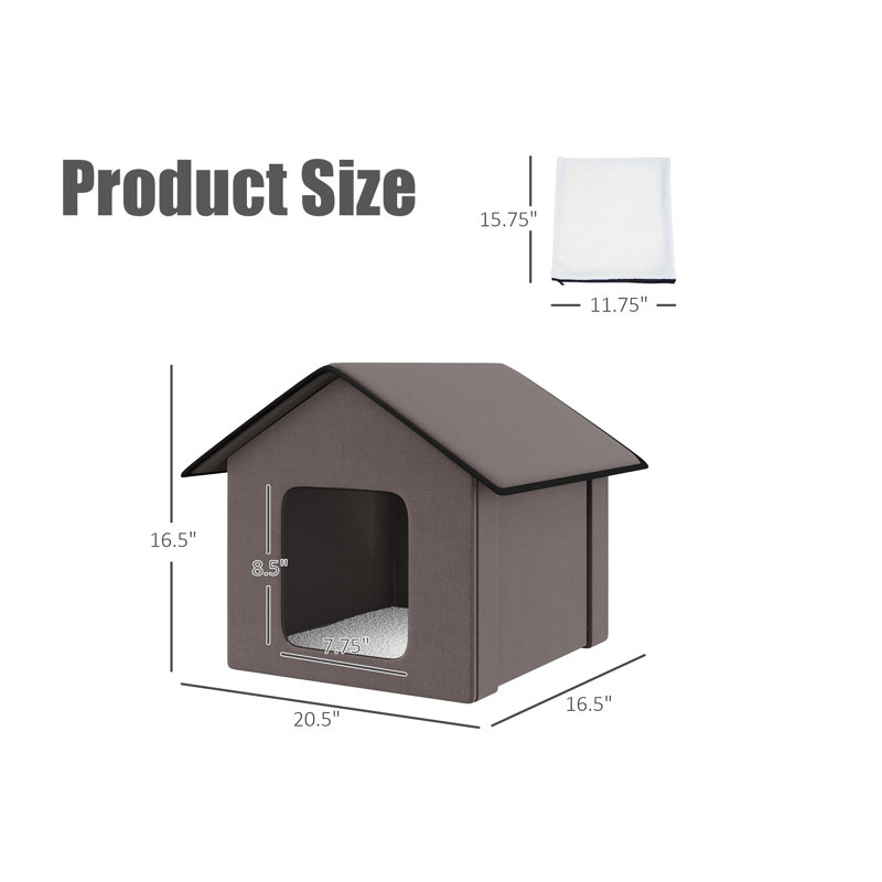 Maison pour chat chauffée