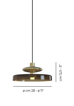 Tread 1 - Light LED Pendant, Burned Earth, Matte Gold, 2700 Kelvins
