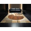 Tapis beige doux et moelleux à motif de cornemuse beige-2033949138